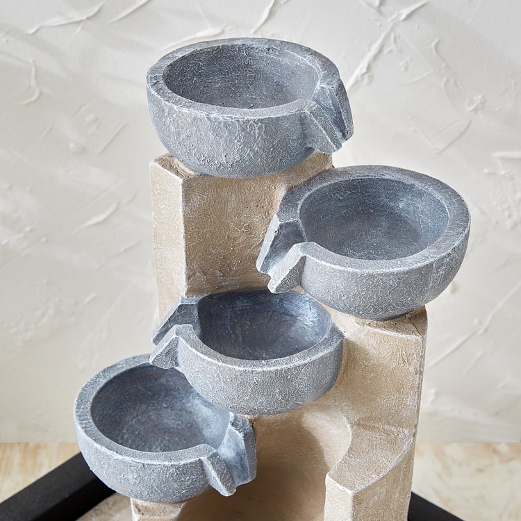 Corsica Alpine Polyresin Diya Water Fountain - 30x22x40cm