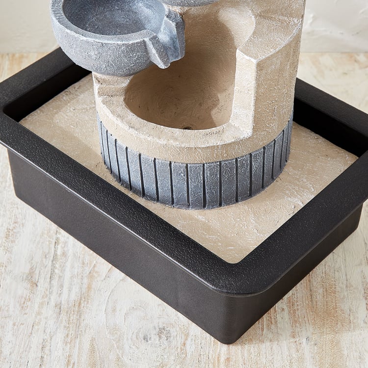 Corsica Alpine Polyresin Diya Water Fountain - 30x22x40cm