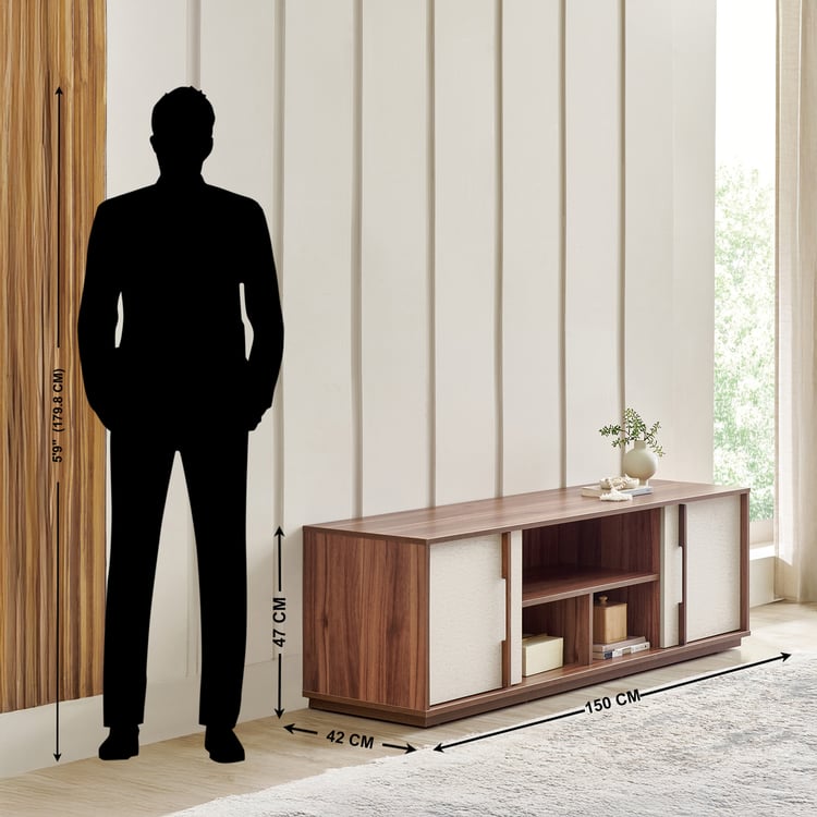 Shoji TV Unit - Walnut