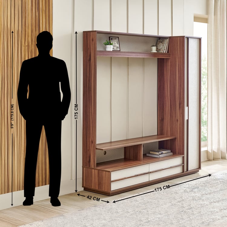 Shoji TV Unit - Walnut