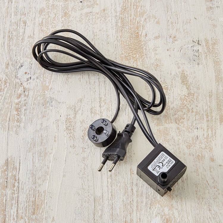 Corsica Alpine Polyresin Rock Water Fountain with Rotating Ball - 20x17x27cm