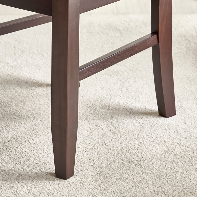 Helios Magnus Set of 2 Fabric Dining Chairs - Walnut