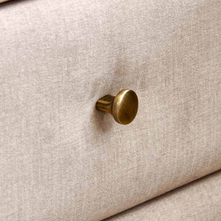 Stellar Elite NXT Amelia Bedside Table with Drawers - Beige