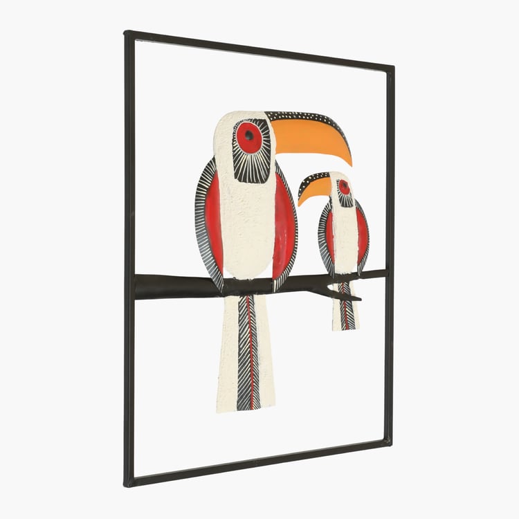 VEDAS Mystical India Amore Metal Bird Family Wall Accent