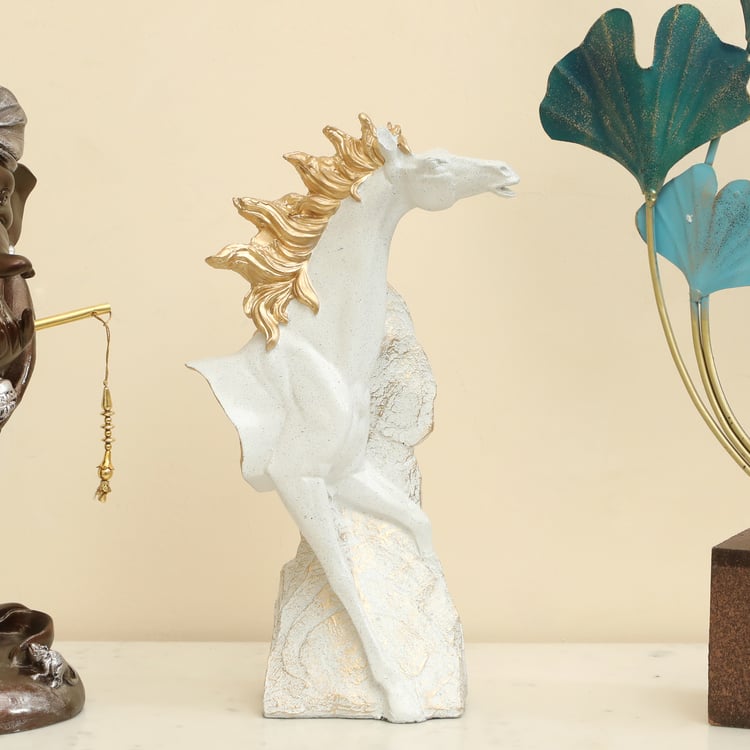 VEDAS Mystical India Nexo Polyresin Horse Figurine