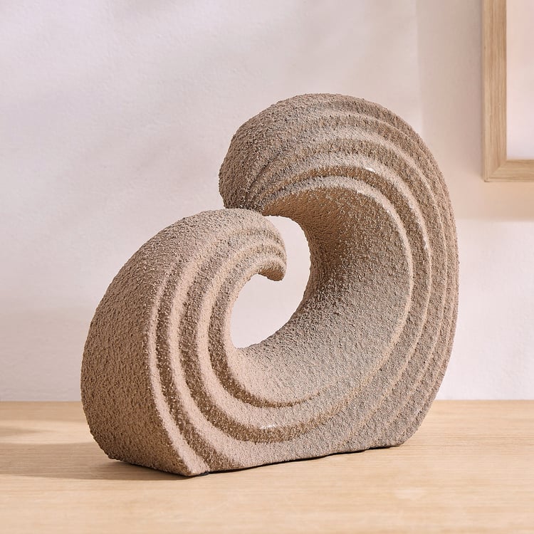 Dew Polyresin Fluid Arc Table Accent