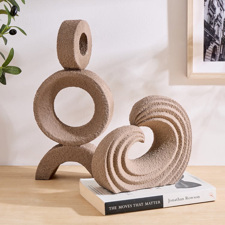 Dew Polyresin Fluid Arc Table Accent