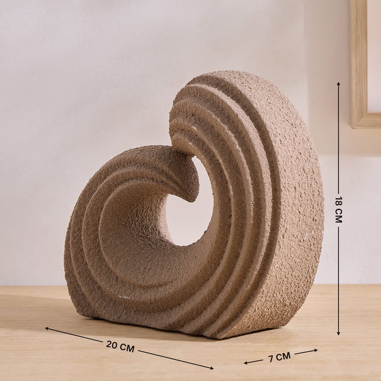 Dew Polyresin Fluid Arc Table Accent