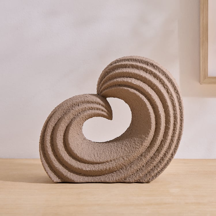 Dew Polyresin Fluid Arc Table Accent