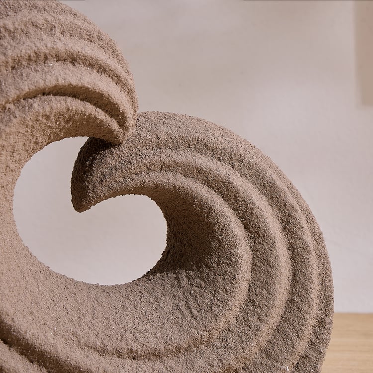 Dew Polyresin Fluid Arc Table Accent