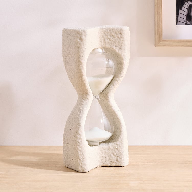 Dew Polyresin Sand Timer Table Accent
