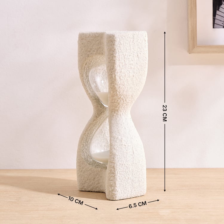 Dew Polyresin Sand Timer Table Accent