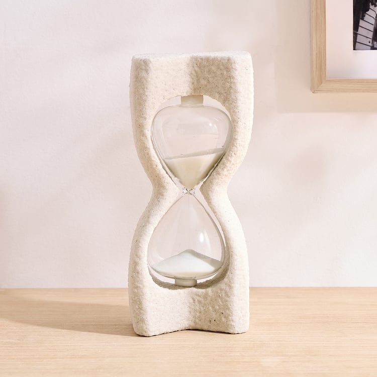 Dew Polyresin Sand Timer Table Accent