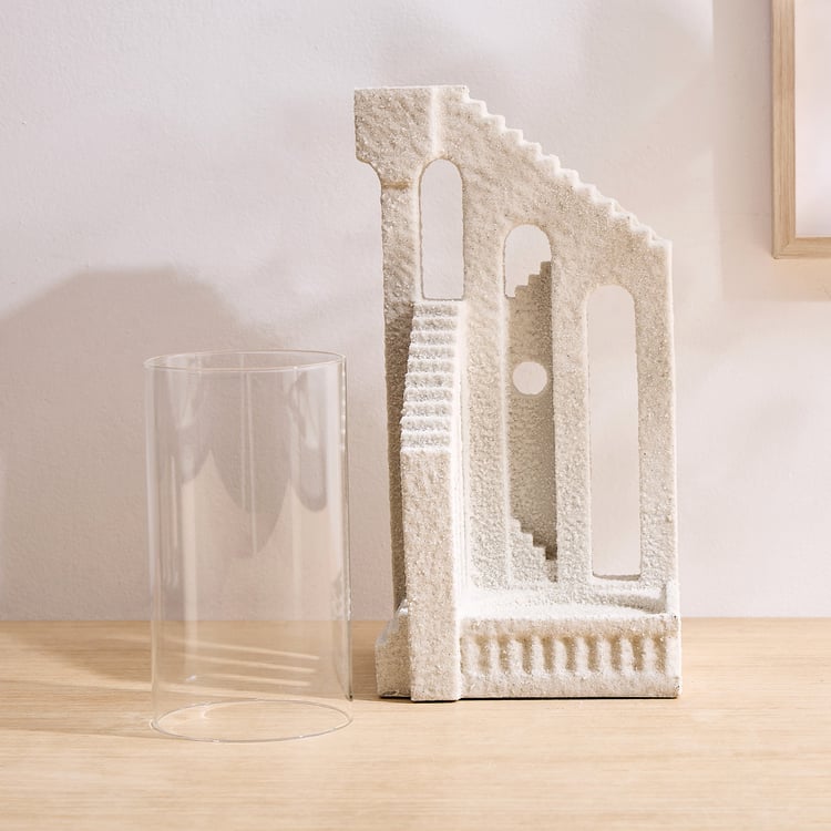 Dew Polyresin Architectural Candle Holder