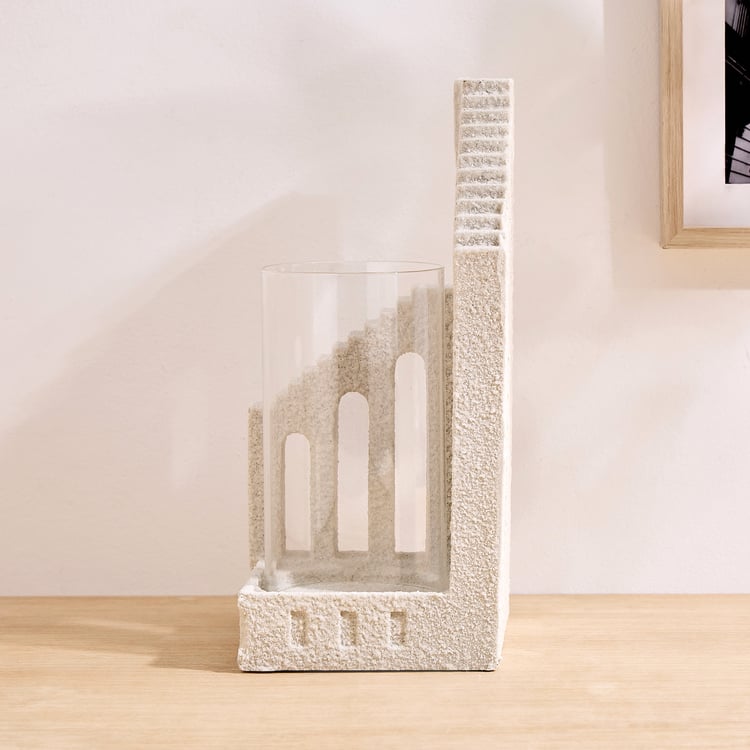 Dew Polyresin Architectural Candle Holder