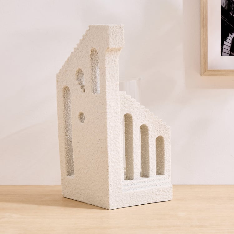 Dew Polyresin Architectural Candle Holder