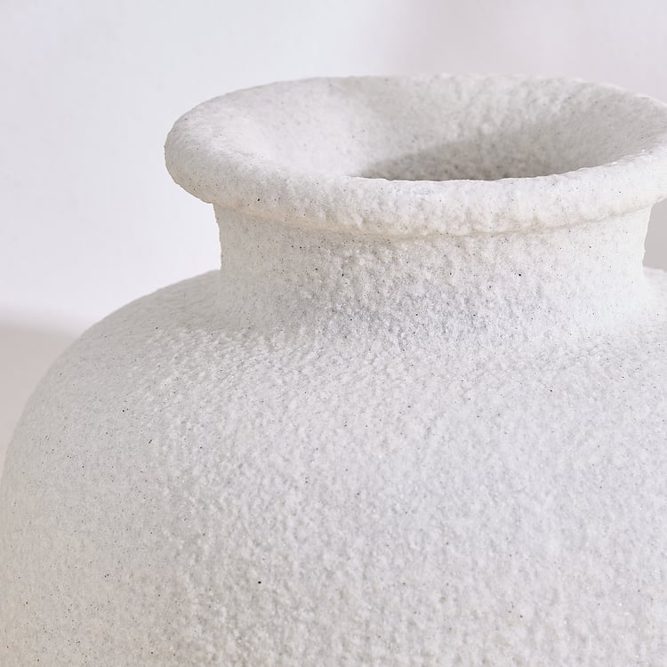 Dew Polyresin Ribbed Vase