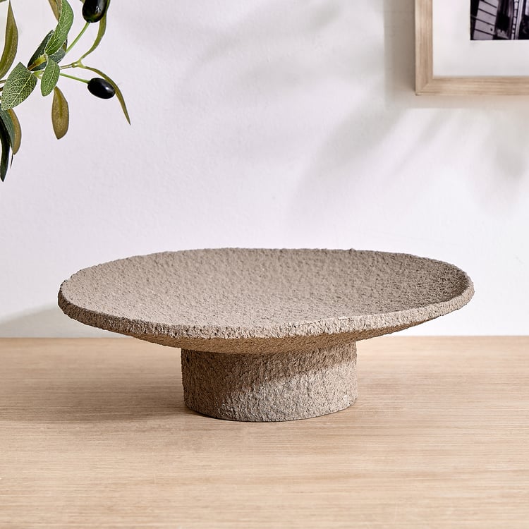 Dew Polyresin Pedestal Bowl