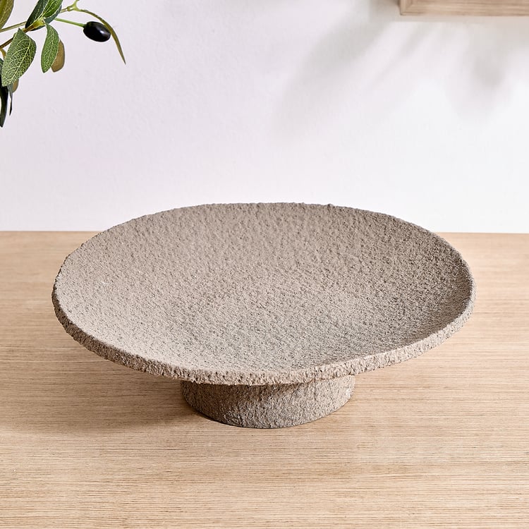 Dew Polyresin Pedestal Bowl