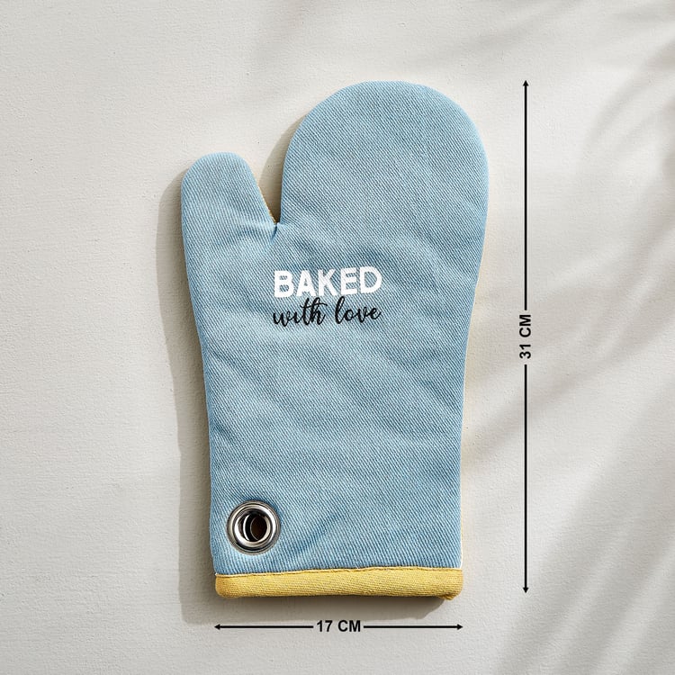 Bakers Pride Set of 2 Cotton Printed Oven Mittens