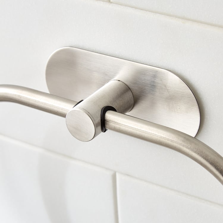 Orion Mandrin Chrome Stainless Steel Adhesive Towel Ring