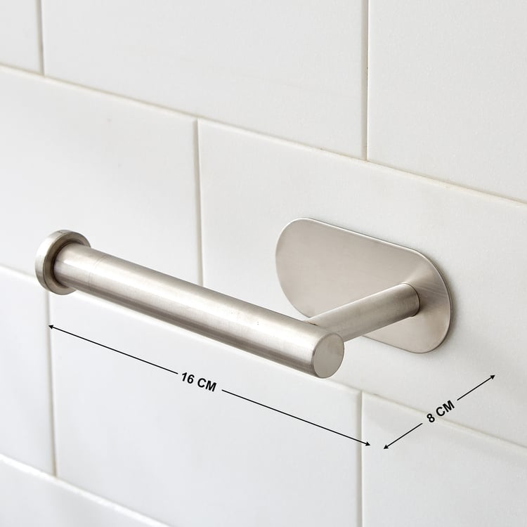 Orion Mandrin Chrome Stainless Steel Adhesive Toilet Paper Holder