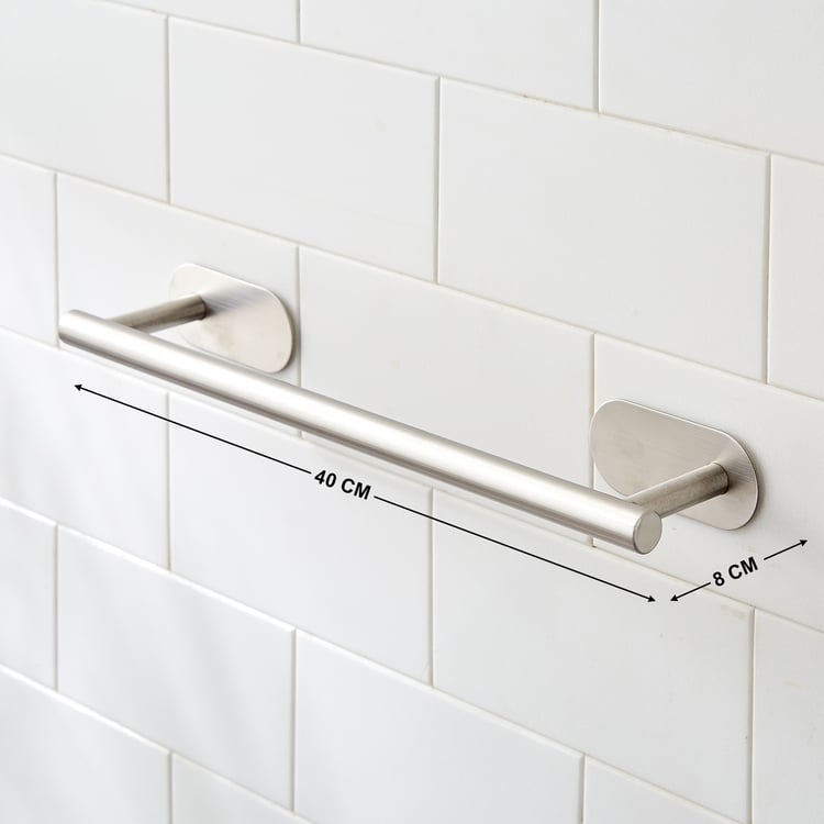 Orion Mandrin Chrome Stainless Steel Adhesive Towel Bar