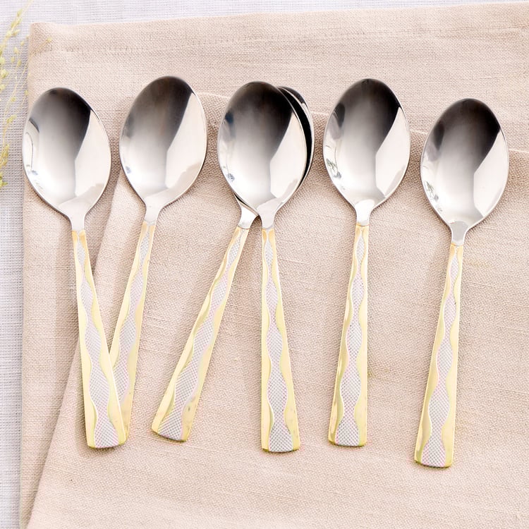 Glister Amara Set of 6 Stainless Steel Baby Spoons