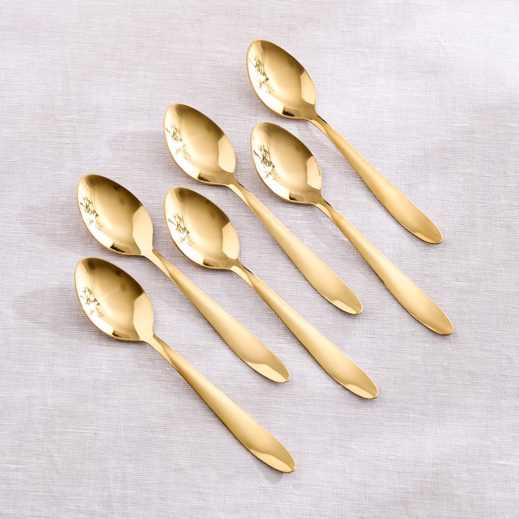 Glister Sobeka Set of 6 Stainless Steel Dinner Spoons