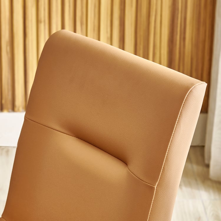 Falcon NXT Set of 2 Faux Leather Dining Chairs - Brown