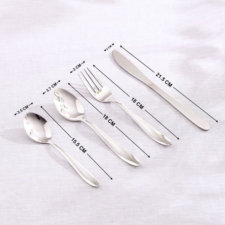 Glister Sobeka 24Pcs Stainless Steel Cutlery Set with Box