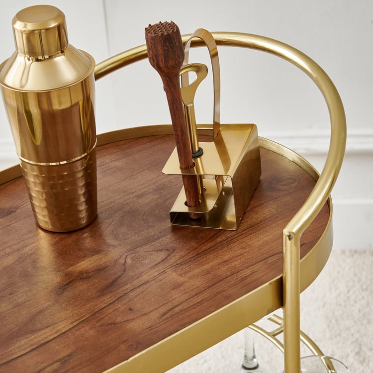 Nuqta Serving Trolley - Gold