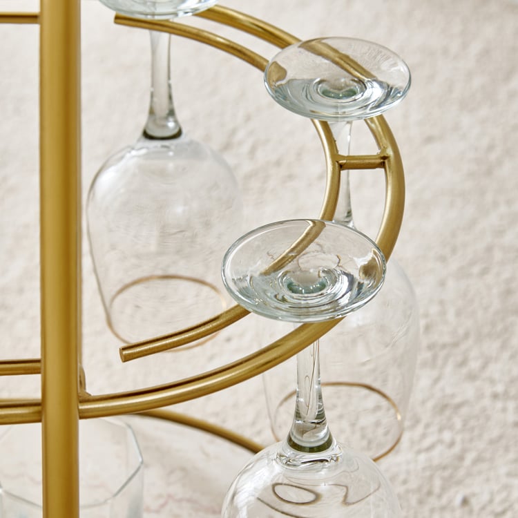 Nuqta Serving Trolley - Gold