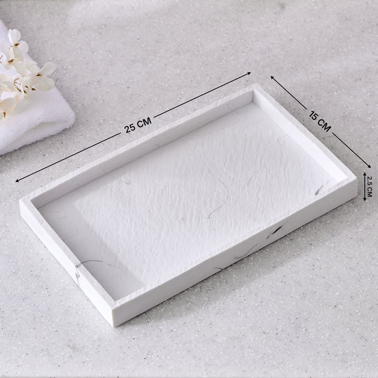 Corsica Arctic Polyresin Tray