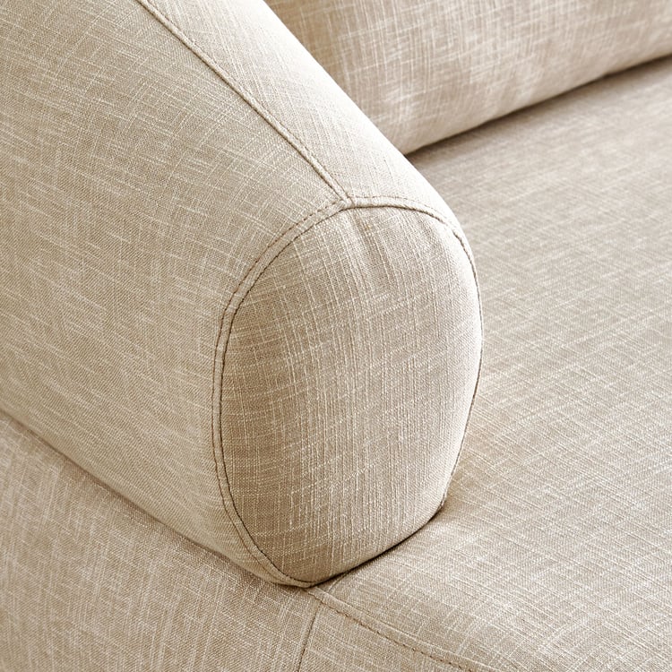 Nuqta Fabric 2-Seater Sofa with Cushions - Beige