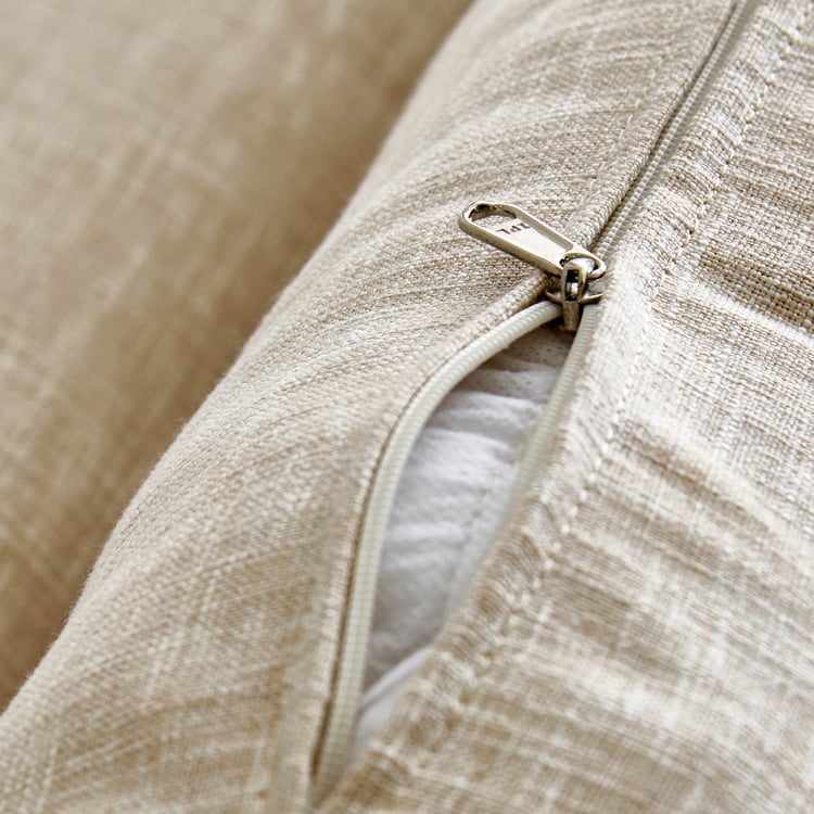 Nuqta Fabric 2-Seater Sofa with Cushions - Beige