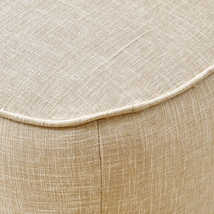 Nuqta Fabric Accent Chair with Cushion - Beige