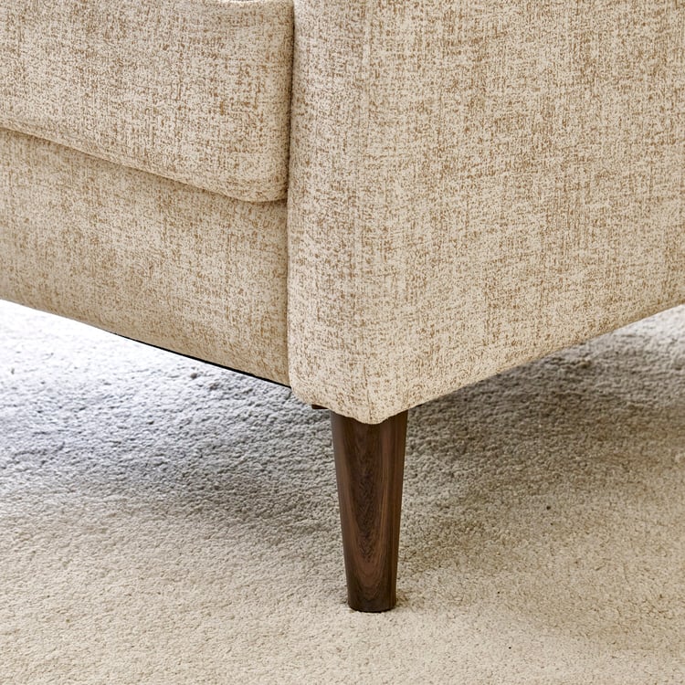 Yana Fabric Wing Chair with Cushion - Beige