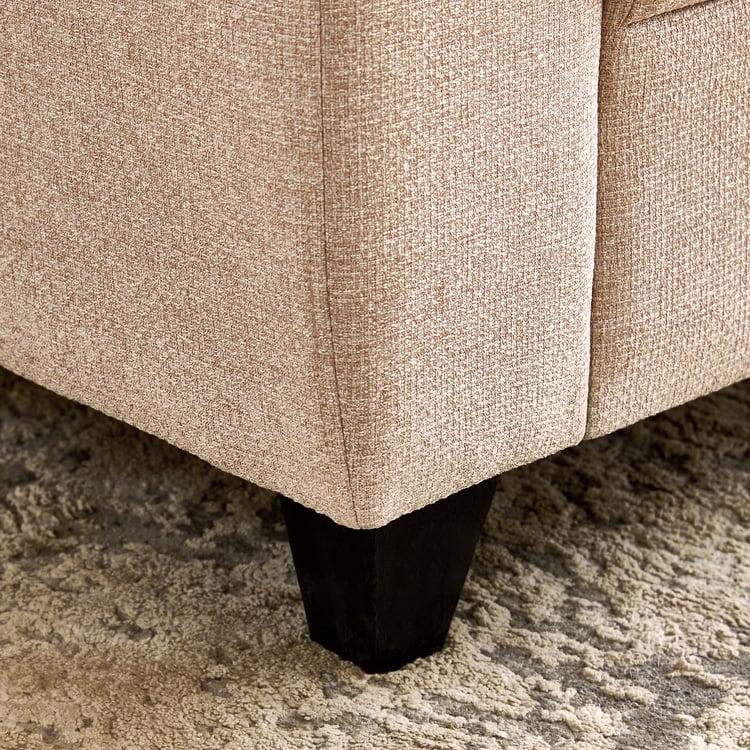 Helios Kayin Fabric 1-Seater Sofa - Beige