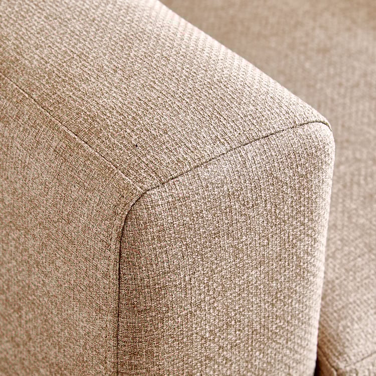 Helios Kayin Fabric 1-Seater Sofa - Beige