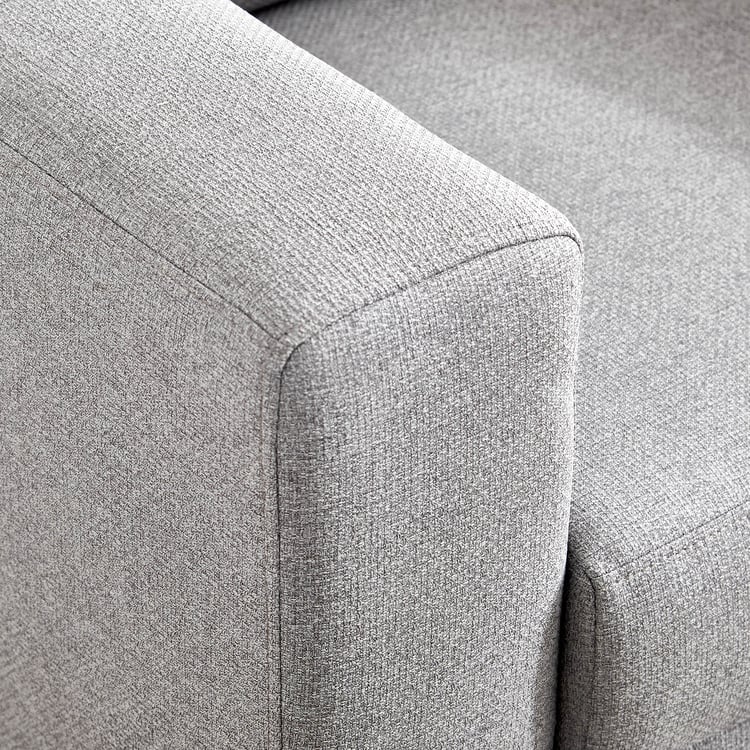 Helios Kayin Fabric 1-Seater Sofa - Grey