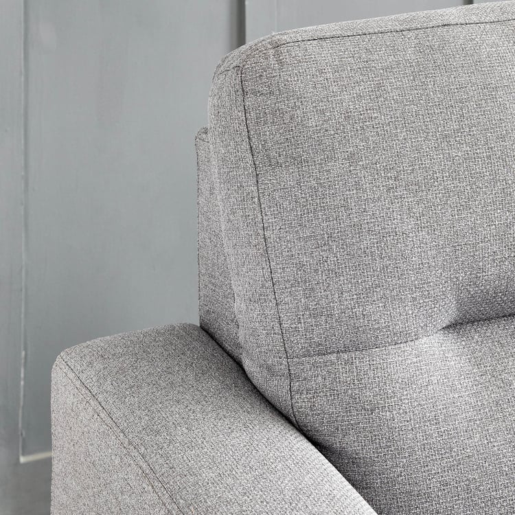 Helios Kayin Fabric 2-Seater Sofa - Grey