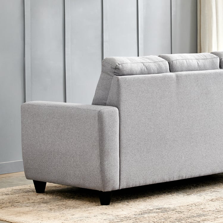 Helios Kayin Fabric 3-Seater Sofa - Grey