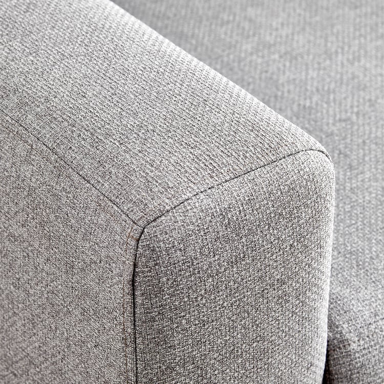 Helios Kayin Fabric 3-Seater Sofa - Grey