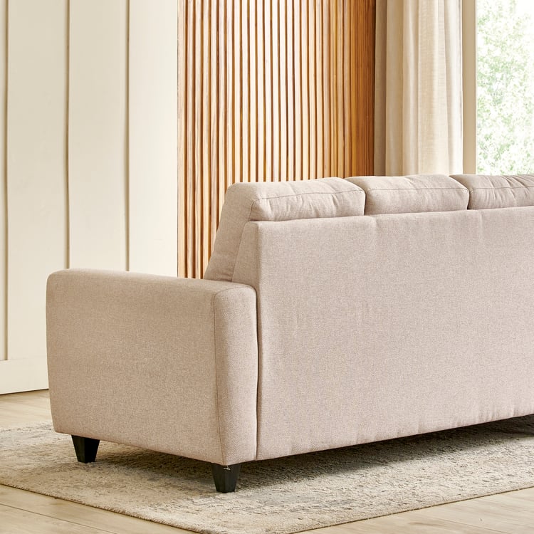 Helios Kayin Fabric 3-Seater Left Corner Sofa with Chaise - Beige