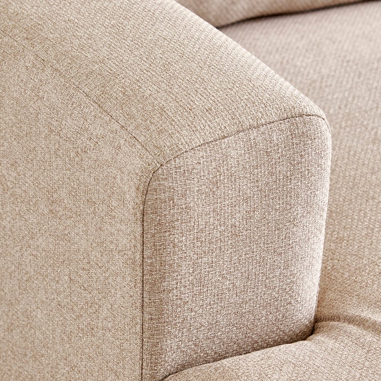 Helios Kayin Fabric 3-Seater Left Corner Sofa with Chaise - Beige