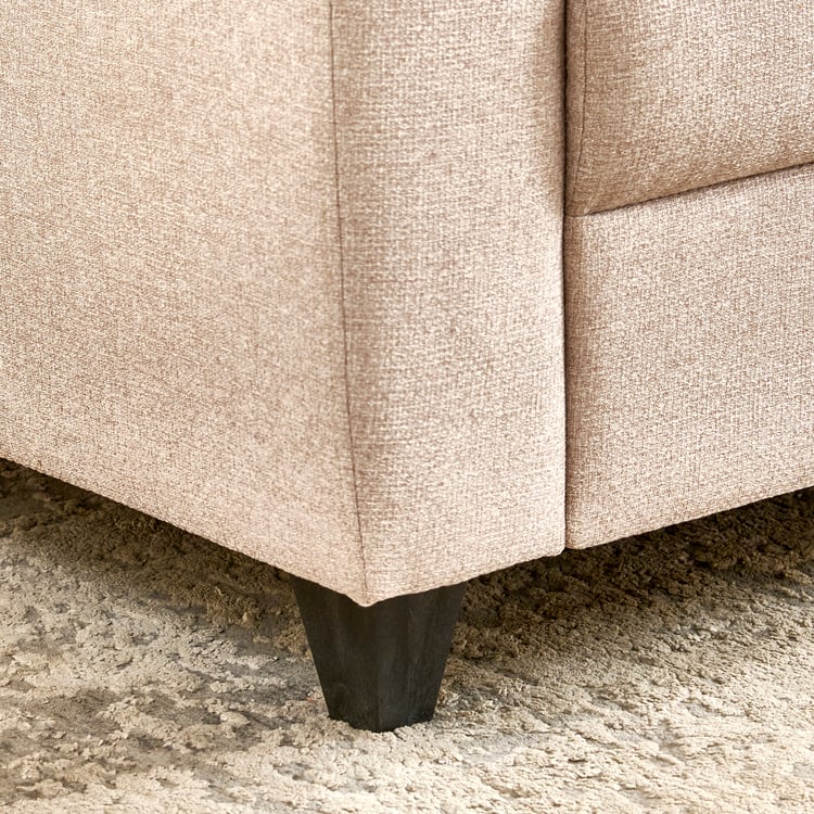 Helios Kayin Fabric 3-Seater Right Corner Sofa with Chaise - Beige