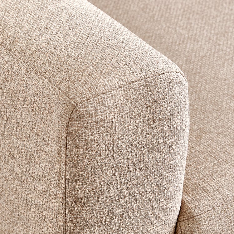 Helios Kayin Fabric 3-Seater Right Corner Sofa with Chaise - Beige