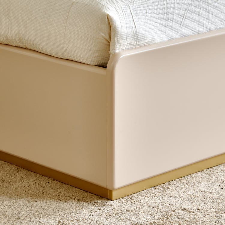 Monalisa King Bed with Hydraulic Storage - Brown