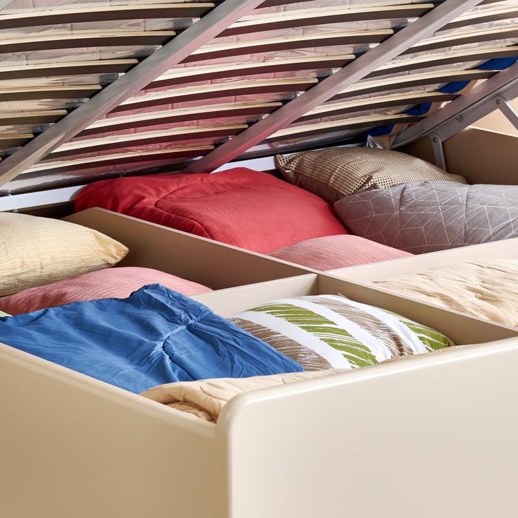 Monalisa Queen Bed with Hydraulic Storage - Brown